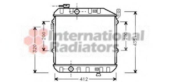 Радіатор, охолодження двигуна VAN WEZEL 11002032