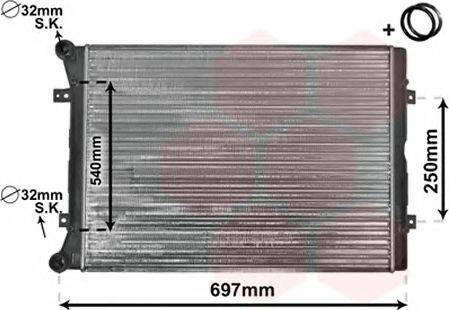 VAN WEZEL 58002283 Радиатор, охлаждение двигателя