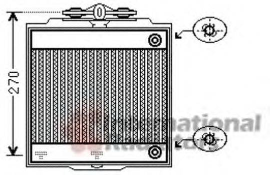 Радиатор, охлаждение двигателя VAN WEZEL 06002367