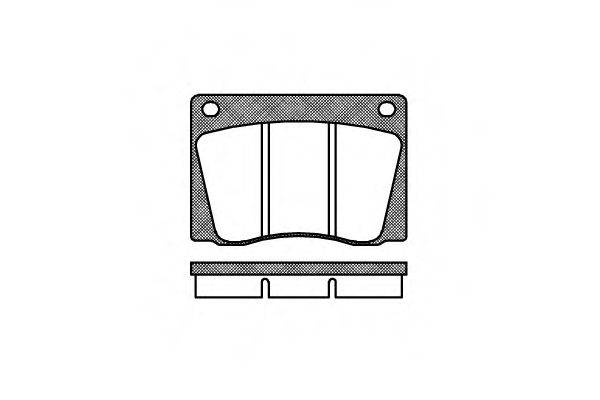 Комплект тормозных колодок, дисковый тормоз WOKING P1373.00
