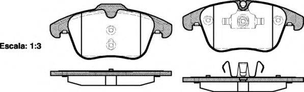 WOKING P1319300 Комплект тормозных колодок, дисковый тормоз