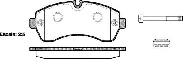 WOKING P1343300 Комплект тормозных колодок, дисковый тормоз