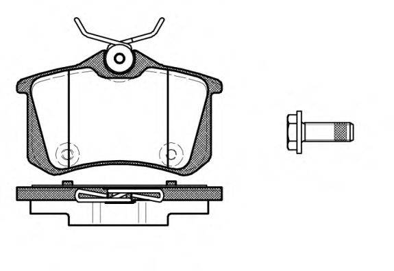 WOKING P1291310 Комплект тормозных колодок, дисковый тормоз