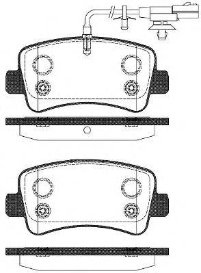 Комплект тормозных колодок, дисковый тормоз WOKING P15393.11
