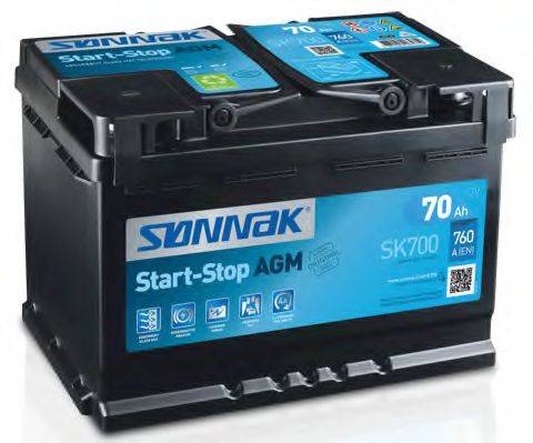 SONNAK SK700 Стартерная аккумуляторная батарея; Стартерная аккумуляторная батарея