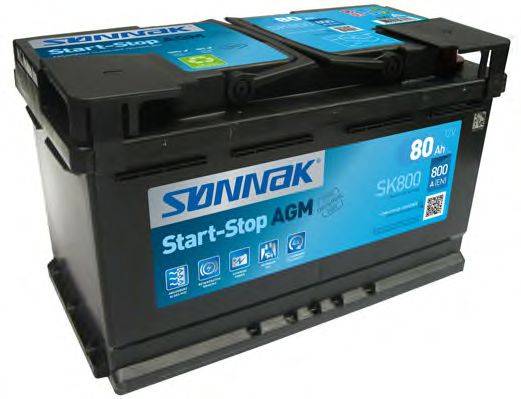 Стартерная аккумуляторная батарея; Стартерная аккумуляторная батарея SONNAK SK800