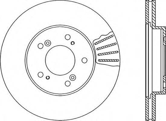 Тормозной диск OPEN PARTS BDR1681.20