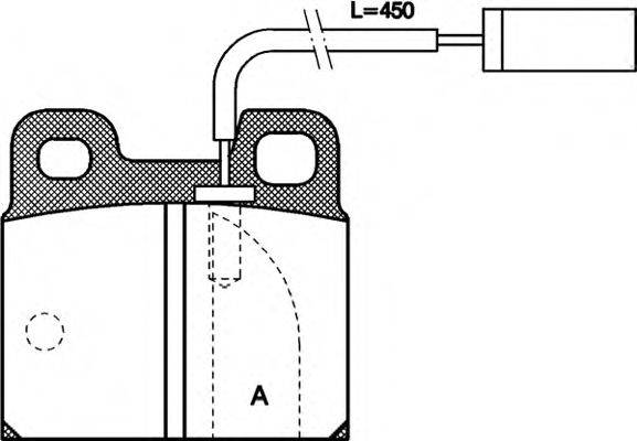OPEN PARTS BPA000511 Комплект тормозных колодок, дисковый тормоз