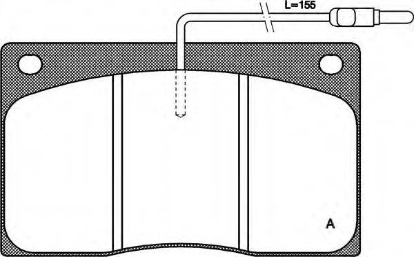 Комплект тормозных колодок, дисковый тормоз OPEN PARTS BPA0044.02