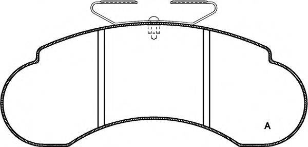 Комплект тормозных колодок, дисковый тормоз OPEN PARTS BPA0142.20