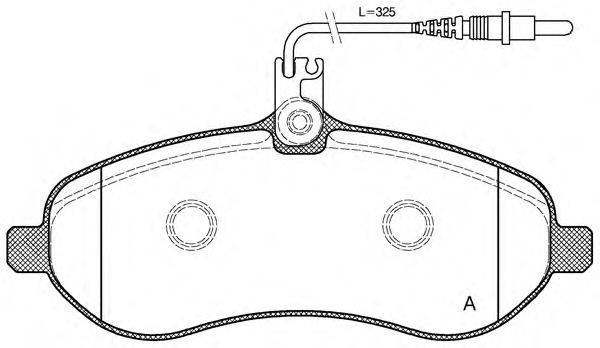 Комплект тормозных колодок, дисковый тормоз OPEN PARTS BPA1292.01
