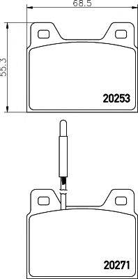 TEXTAR 2025301 Комплект тормозных колодок, дисковый тормоз