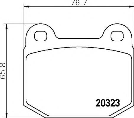 TEXTAR 2032306 Комплект тормозных колодок, дисковый тормоз
