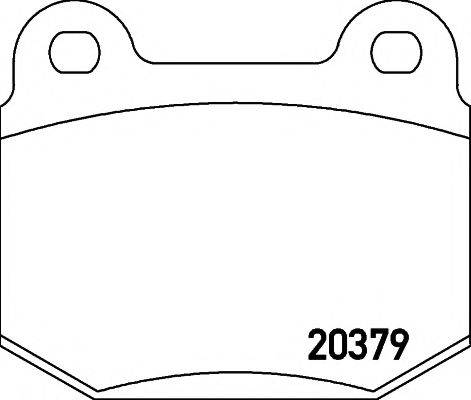 TEXTAR 2037901 Комплект тормозных колодок, дисковый тормоз