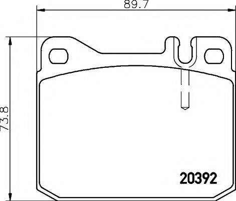 TEXTAR 2039213 Комплект тормозных колодок, дисковый тормоз