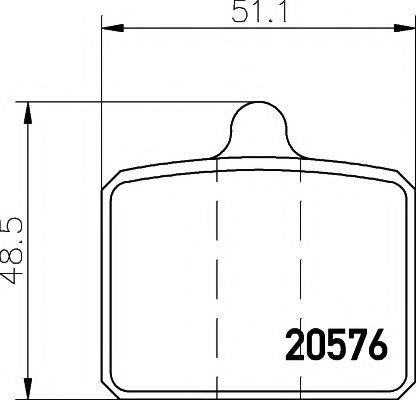 TEXTAR 2057601 Комплект тормозных колодок, дисковый тормоз