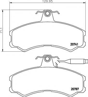 TEXTAR 2074101 Комплект гальмівних колодок, дискове гальмо
