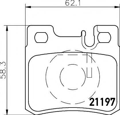 TEXTAR 2119701 Комплект тормозных колодок, дисковый тормоз