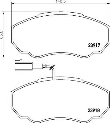 TEXTAR 2391701 Комплект тормозных колодок, дисковый тормоз