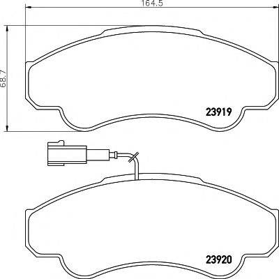 TEXTAR 2391901 Комплект тормозных колодок, дисковый тормоз
