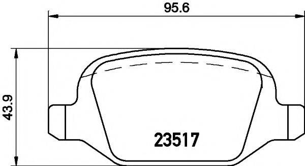 TEXTAR 2351703 Комплект тормозных колодок, дисковый тормоз