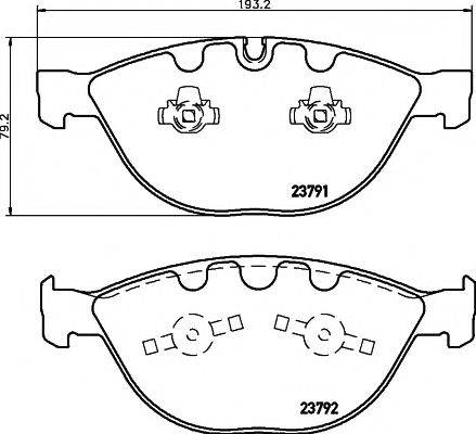 TEXTAR 2379101 Комплект тормозных колодок, дисковый тормоз