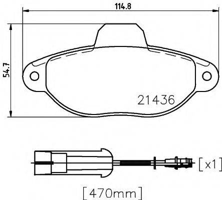 Комплект тормозных колодок, дисковый тормоз TEXTAR 2143603