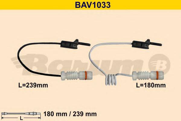 BARUM BAV1033 Сигналізатор, знос гальмівних колодок