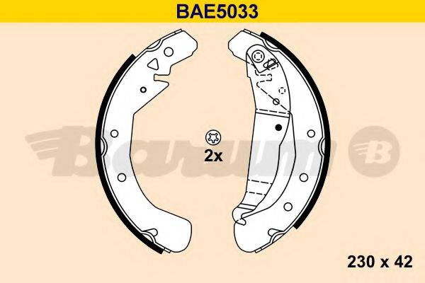 Комплект гальмівних колодок BARUM BAE5033
