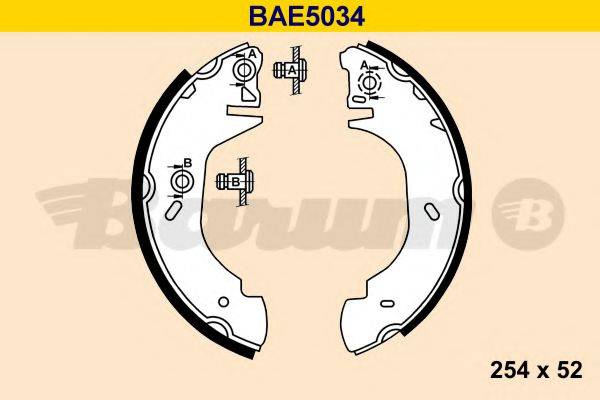 BARUM BAE5034 Комплект тормозных колодок