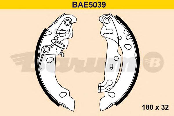 BARUM BAE5039 Комплект тормозных колодок