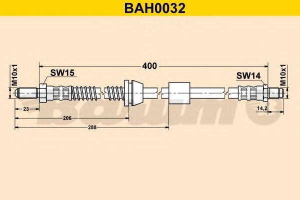 Гальмівний шланг BARUM BAH0032