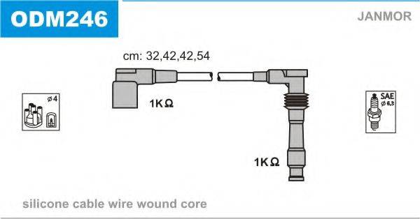 JANMOR ODM246 Комплект проводов зажигания