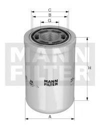 MANN-FILTER WH9803 Масляный фильтр; Гидрофильтр, автоматическая коробка передач; Фильтр, Гидравлическая система привода рабочего оборудования