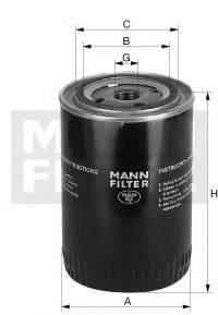 MANN-FILTER W7194 Масляный фильтр; Гидрофильтр, автоматическая коробка передач; Фильтр, Гидравлическая система привода рабочего оборудования