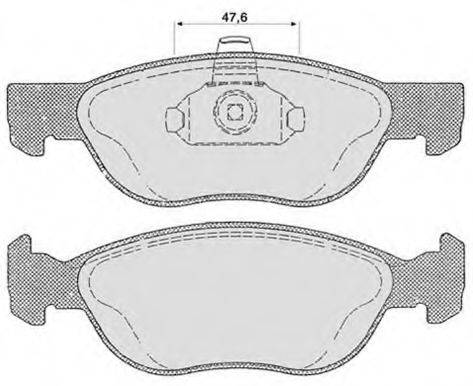 Комплект тормозных колодок, дисковый тормоз RAICAM RA.0614.1