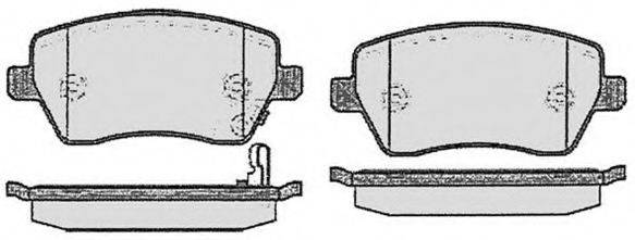 Комплект тормозных колодок, дисковый тормоз RAICAM RA.0805.1