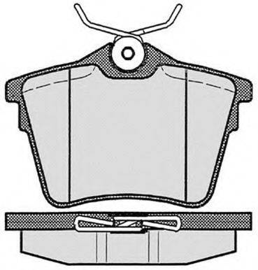 Комплект тормозных колодок, дисковый тормоз RAICAM RA.0840.0