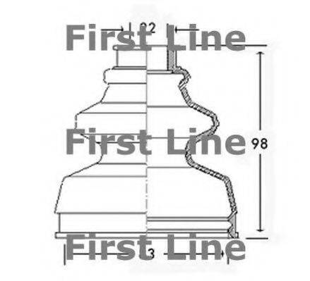 FIRST LINE FCB2496 Пильовик, приводний вал