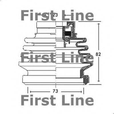 FIRST LINE FCB2688 Пильовик, приводний вал