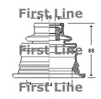 Пильовик, приводний вал FIRST LINE FCB2780