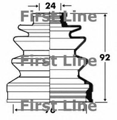 FIRST LINE FCB2815 Пыльник, приводной вал