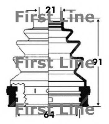 Пильовик, приводний вал FIRST LINE FCB2818