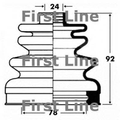 FIRST LINE FCB2829 Пильовик, приводний вал
