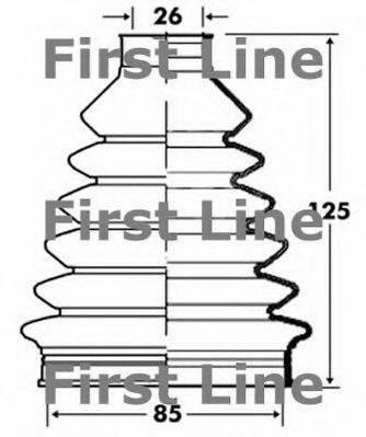 FIRST LINE FCB2843 Пыльник, приводной вал