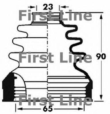 Пильовик, приводний вал FIRST LINE FCB2893