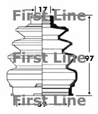 Пильовик, приводний вал FIRST LINE FCB2894