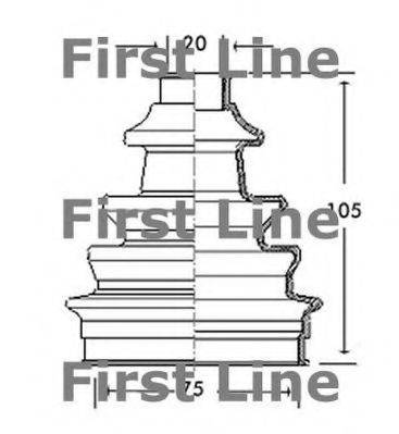 FIRST LINE FCB2140 Пыльник, приводной вал