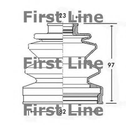 FIRST LINE FCB2288 Пильовик, приводний вал