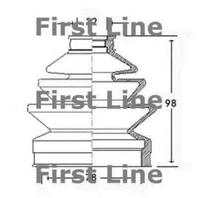 Пильовик, приводний вал FIRST LINE FCB2292